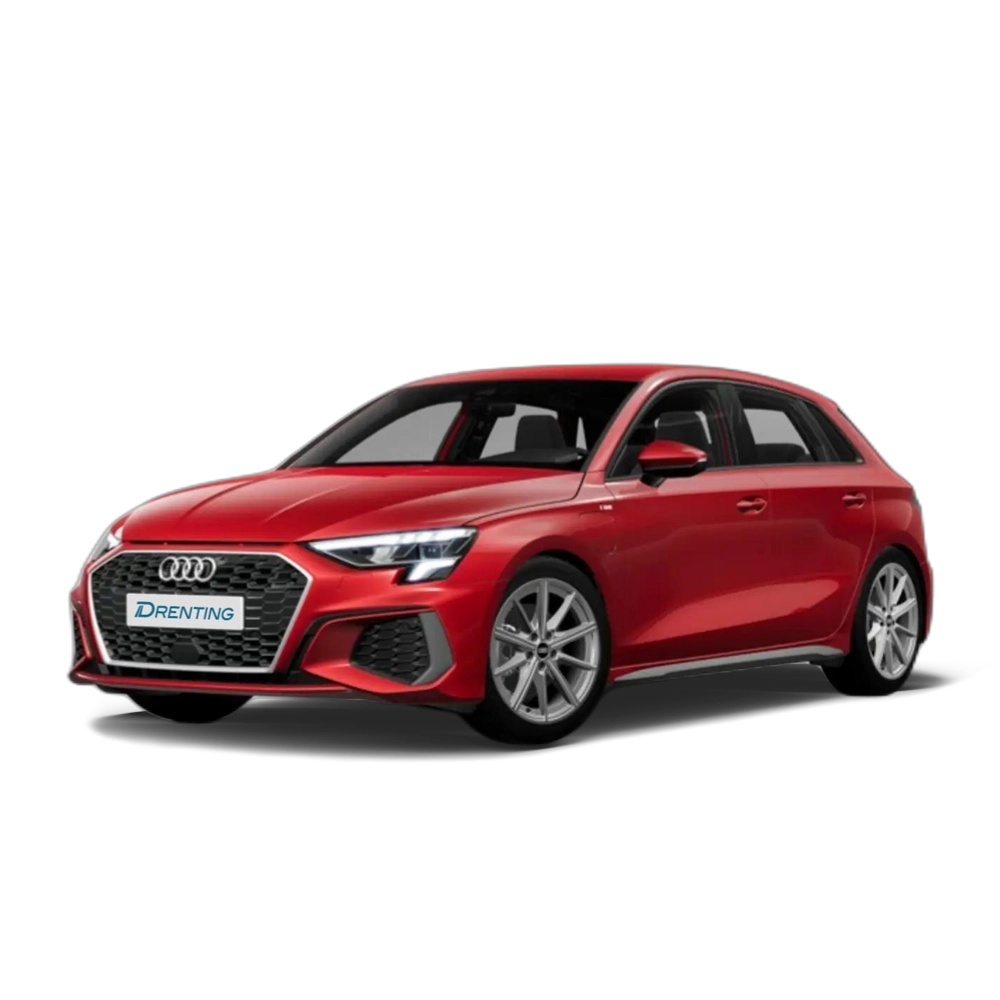 Renting Audi A3 Sportback 40 TFSIe S line S tronic Rojo 1