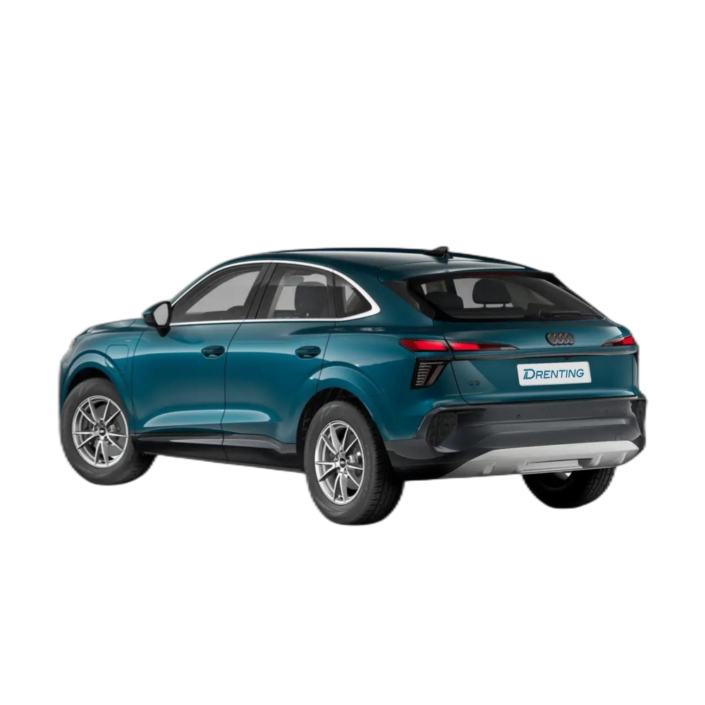 Renting Audi Q3 Sportback e-hybrid Black line S tronic 200kW Azul