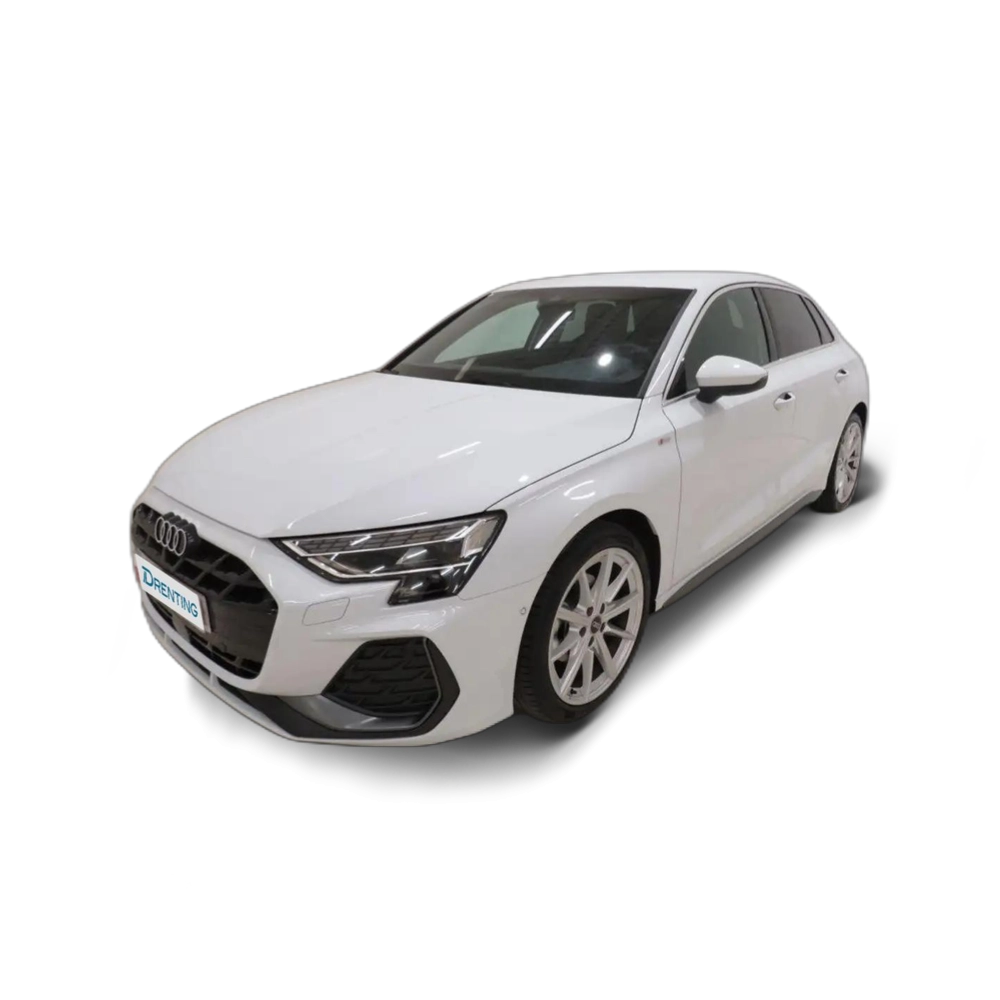 Renting Audi A3 Sportback TFSI e S line S tronic 150kW Blanco 3