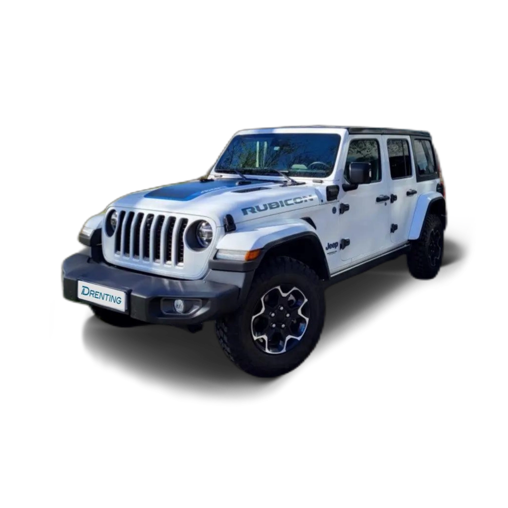 Renting Jeep Wrangler Unlimited 2.0 4xe Rubicon 8ATX 280KW Blanco