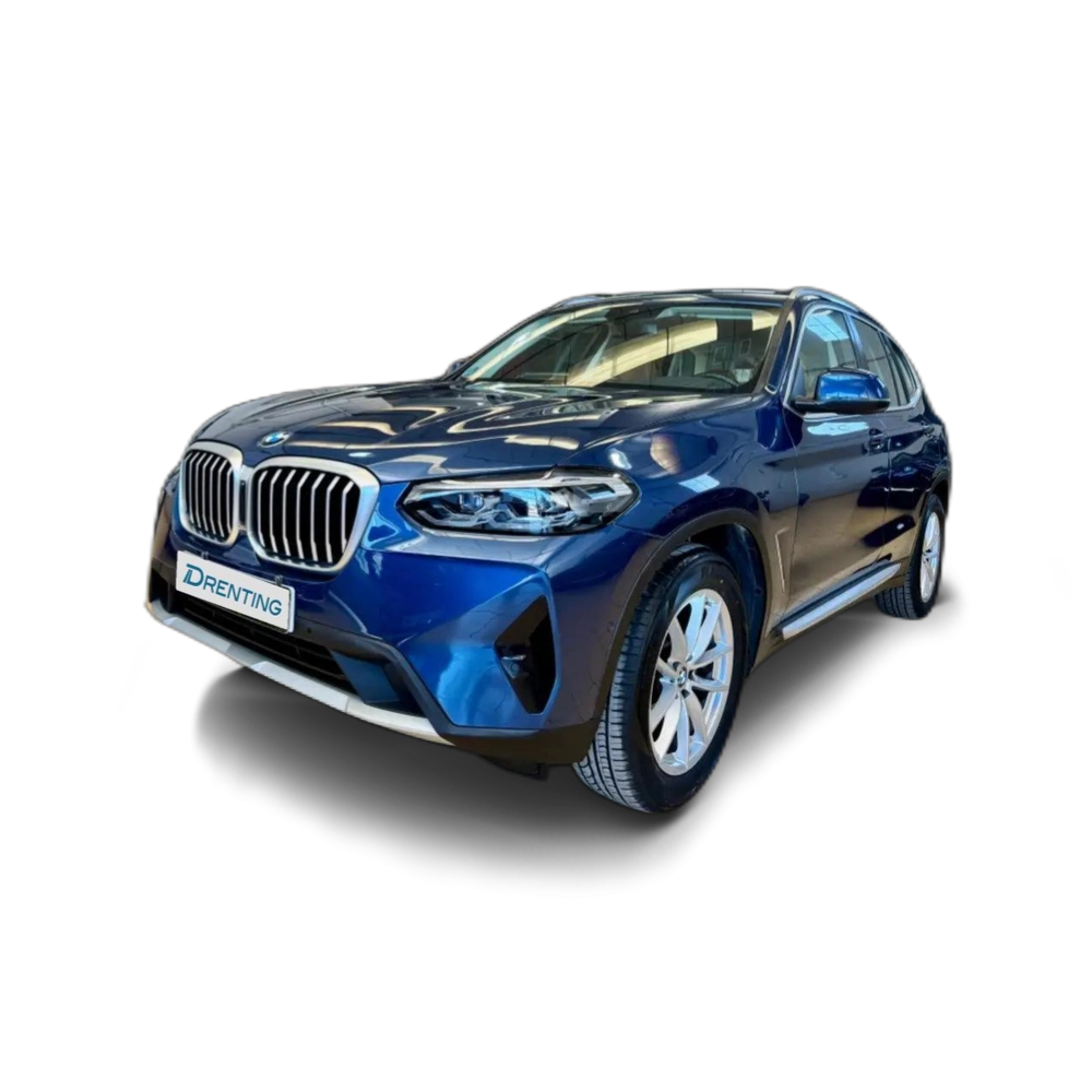 Renting BMW X3 xDrive 20dA xLine Azul 2