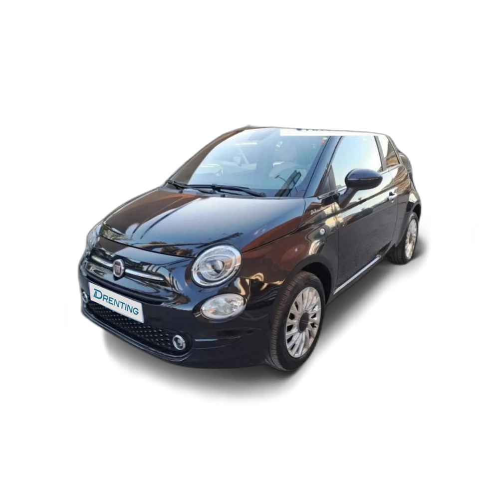 Renting Fiat 500 1.0 Hybrid 51KW (70 CV) Dolcevita Negro 1