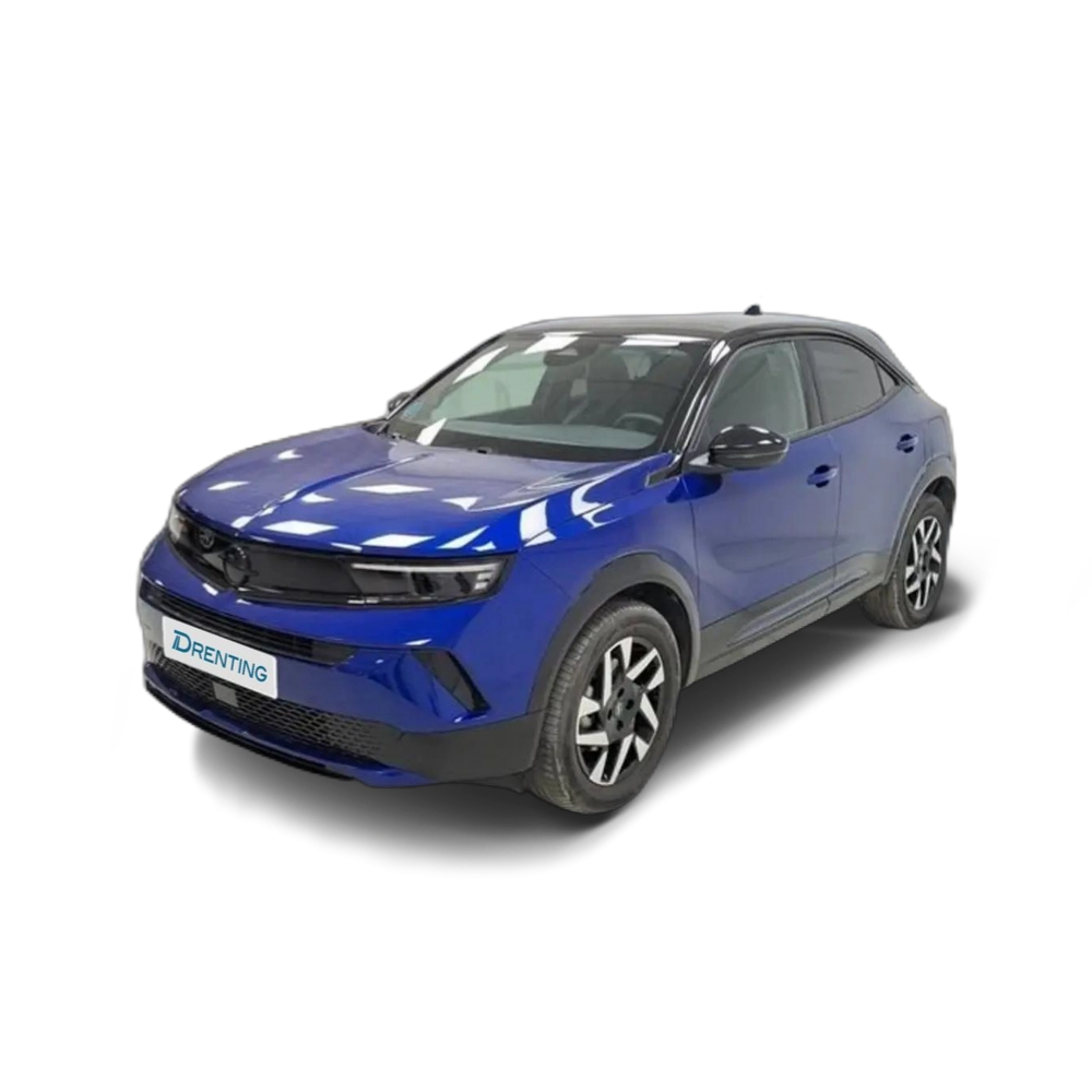 Renting Opel Mokka 1.2T XHT Hybrid eDCT6 S&amp;S GS 145 Azul 1