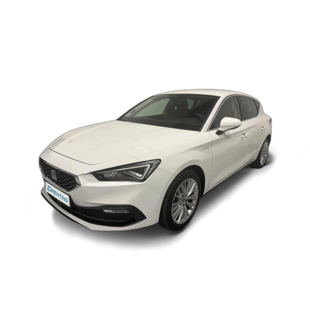 Renting SEAT Leon 1.4 TSI e-Hybrid S&amp;S Xcellence DSG-6 204 Blanco