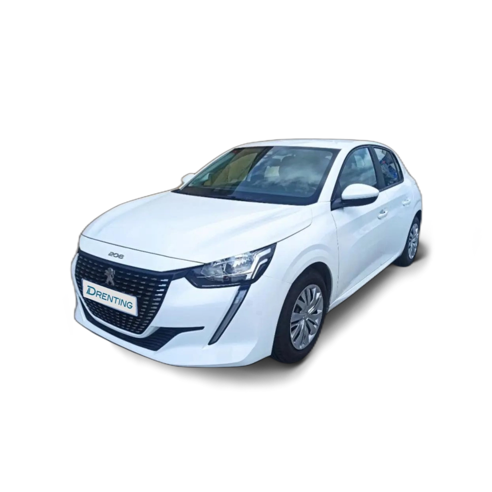 Renting Peugeot 208 1.5 BlueHDi S&amp;S Active 100 Blanco 1