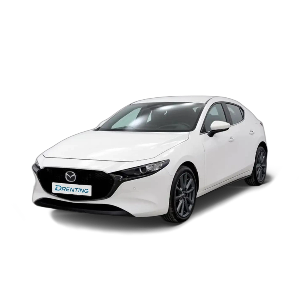 Renting Mazda 3 2.5L E-SKY G MHEV 103kW 6AT Centre-line Blanco