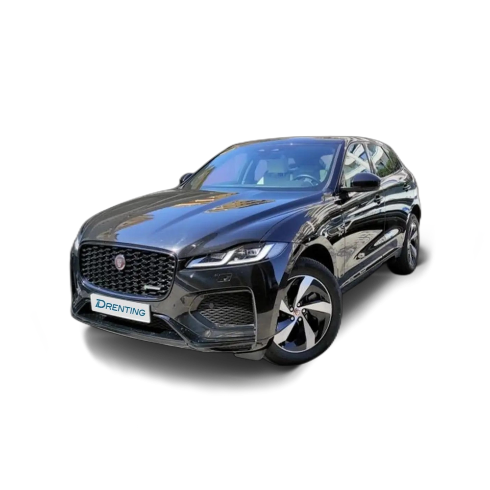 Renting Jaguar F-Pace 3.0D I6 300PS AWD Auto MHEV R-Dynamic SE Negro