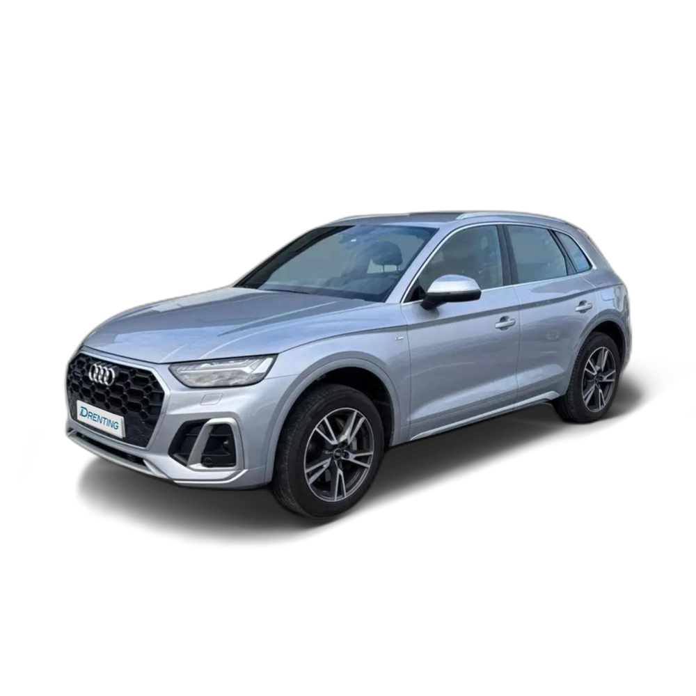 Renting Audi Q5 55 TFSIe S line quattro-ultra S tronic Plateado