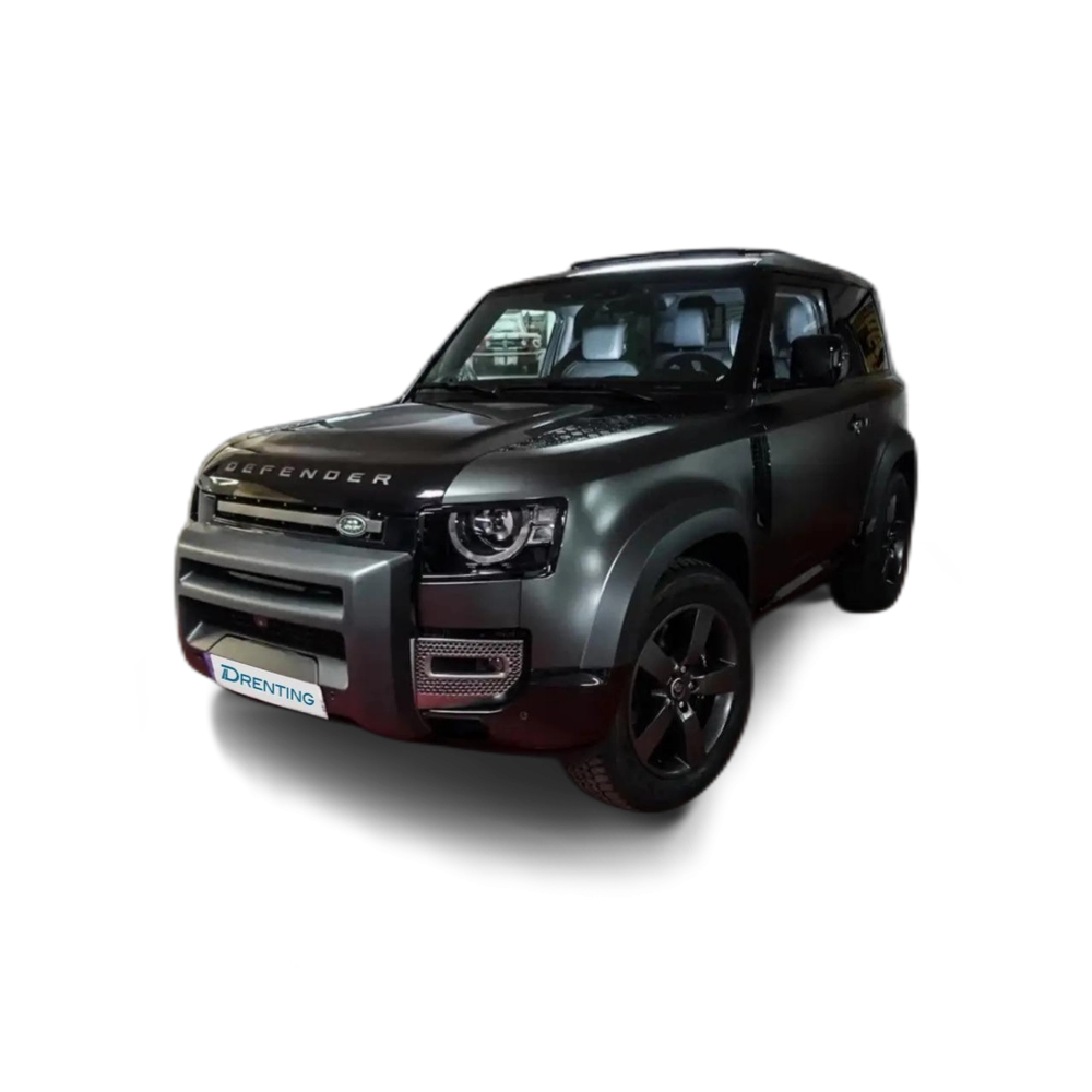 Renting Land Rover Defender 90 5.0 V8 Carpathian Edition AWD Aut. 525 Gris
