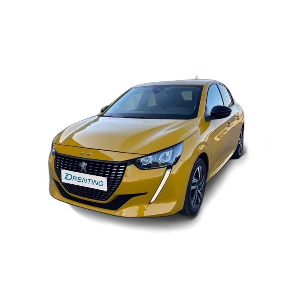 Renting Peugeot 208 BlueHDi 73kW (100CV) Allure Pack Amarillo