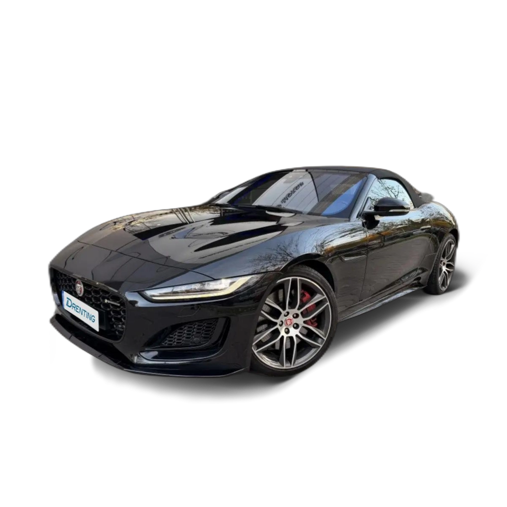 Renting Jaguar F-Type Convertible 5.0 V8 R-Dynamic AWD Aut. 450 Negro