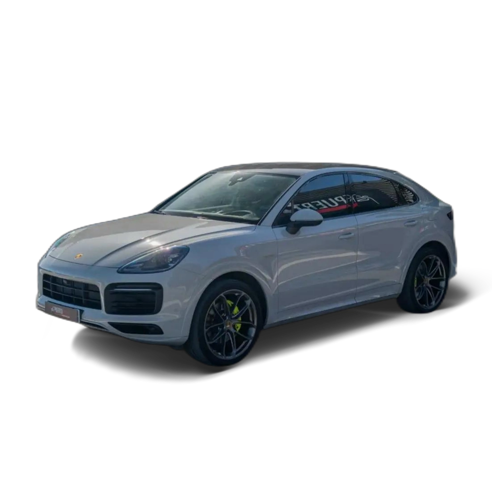 Renting Porsche Cayenne E-Hybrid Coupé Aut. Gris