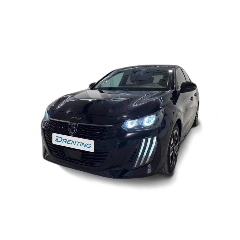 Renting Peugeot 208 Gasolina 100 S&amp;S 6 Vel. MAN Allure Negro 1
