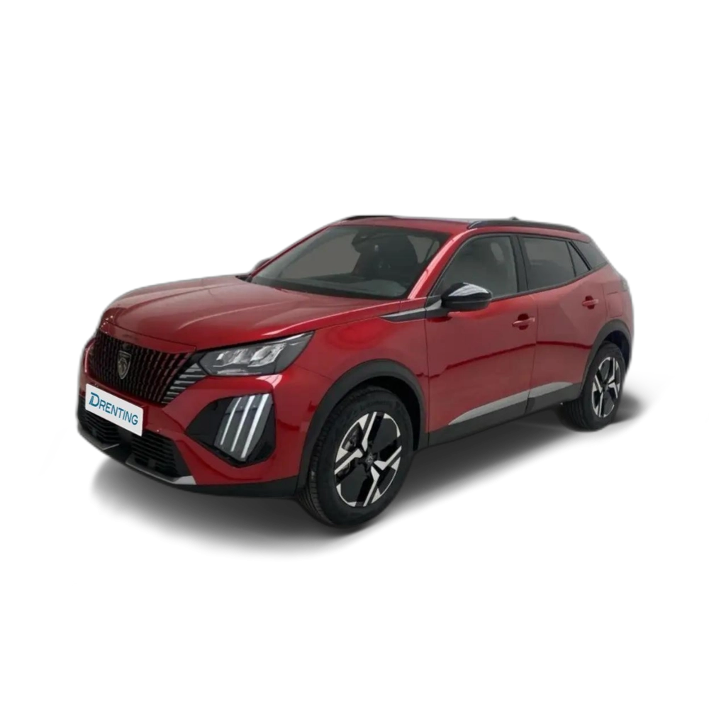 Renting Peugeot 2008 Hybrid Allure eDCS6 145 Rojo