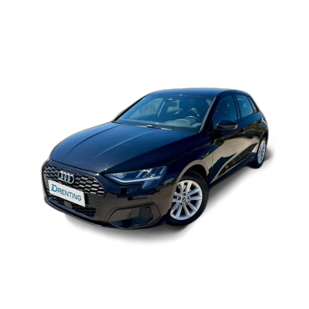 Renting Audi A3 Sportback 30 TFSI Advanced S tronic Negro