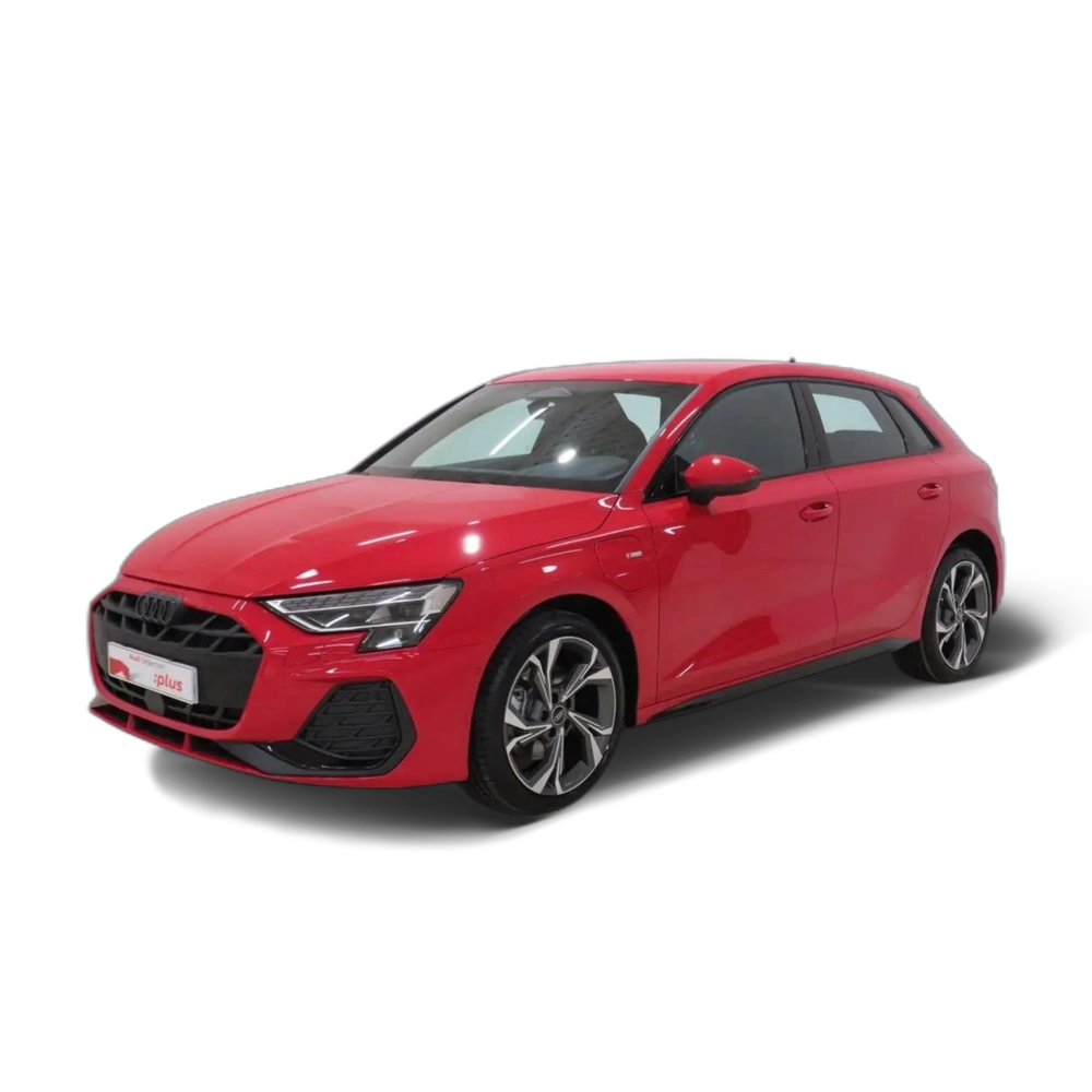 Renting Audi A3 Sportback TFSI e S line S tronic 150kW Rojo