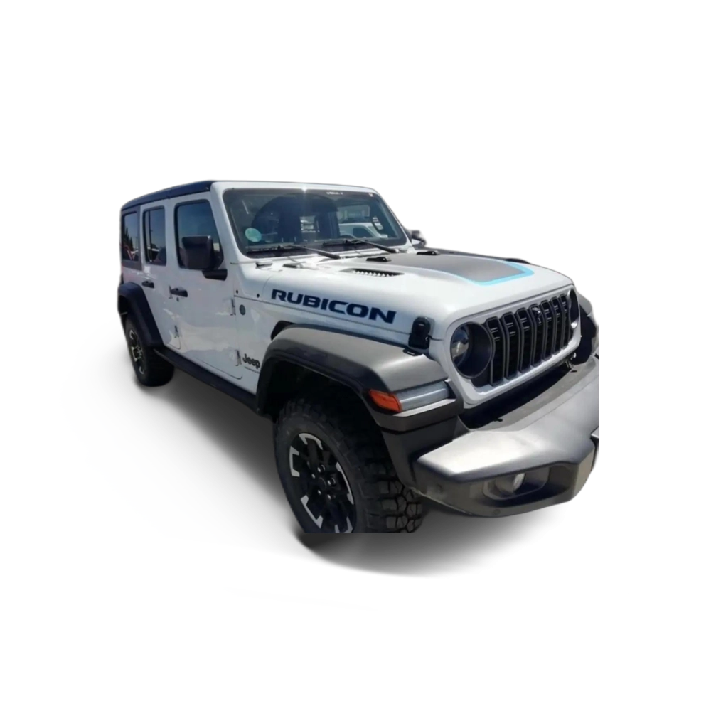 Renting Jeep Wrangler Unlimited 2.0 4xe Rubicon 8ATX 280KW Blanco 1