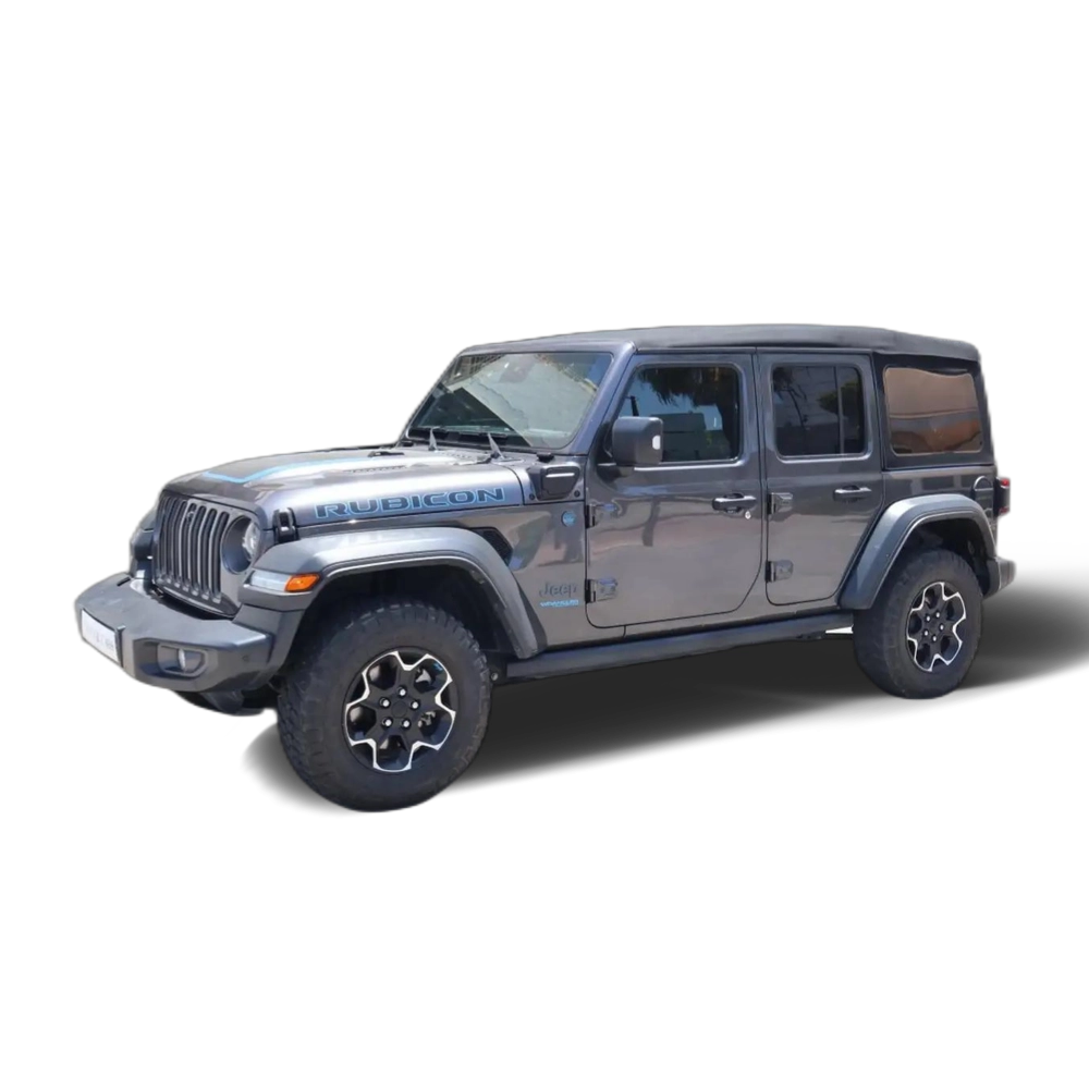 Renting Jeep Wrangler Unlimited 2.0 4xe Rubicon 8ATX 280KW Gris