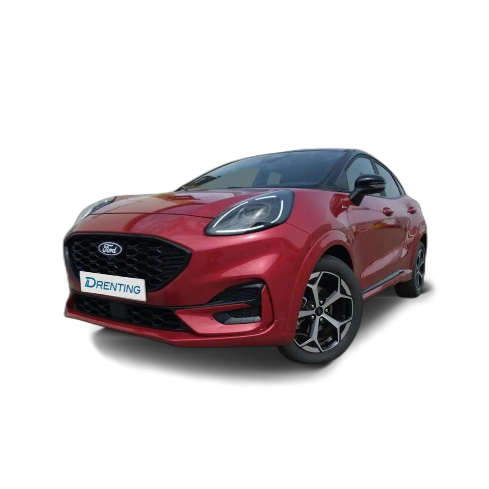 Renting Ford Puma 1.0 ECOBOOST 92KW MHEV ST-LINE 5P PAQUETE CONFORT Rojo