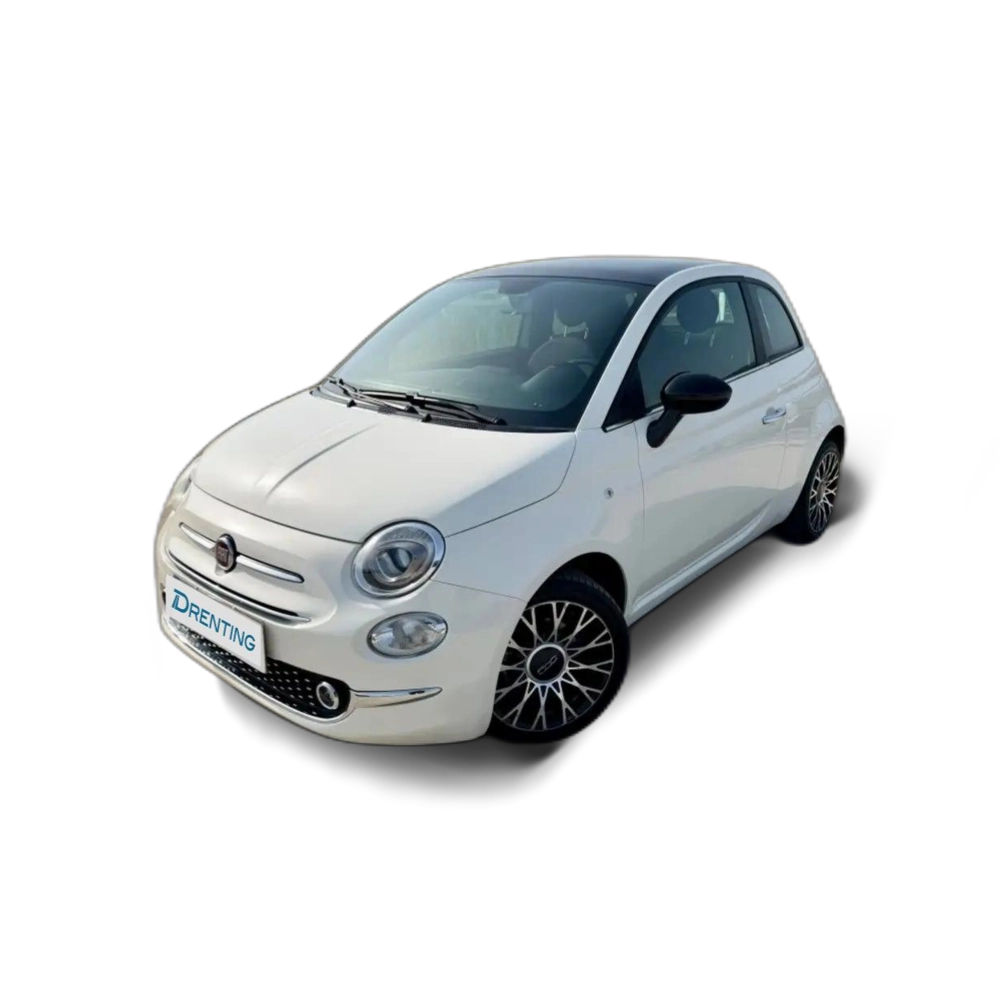 Renting Fiat 500 1.0 Hybrid Dolcevita 52kW Blanco