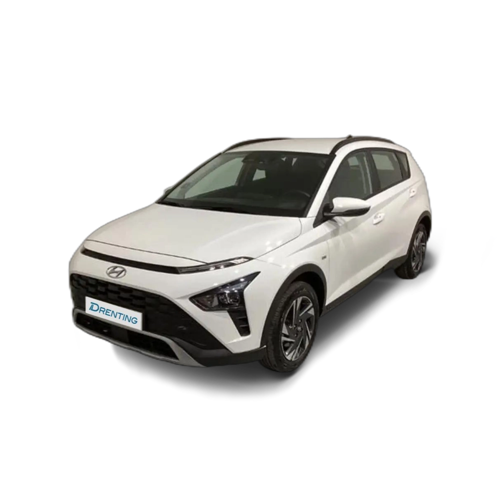 Renting Hyundai BAYON 1.0 TGDI 74kW (100CV) 48V Maxx DCT Blanco