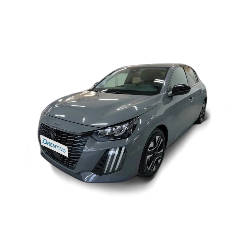 Renting Peugeot 208 1.2 Hybrid Allure e-DCS6 100 Gris 1 1