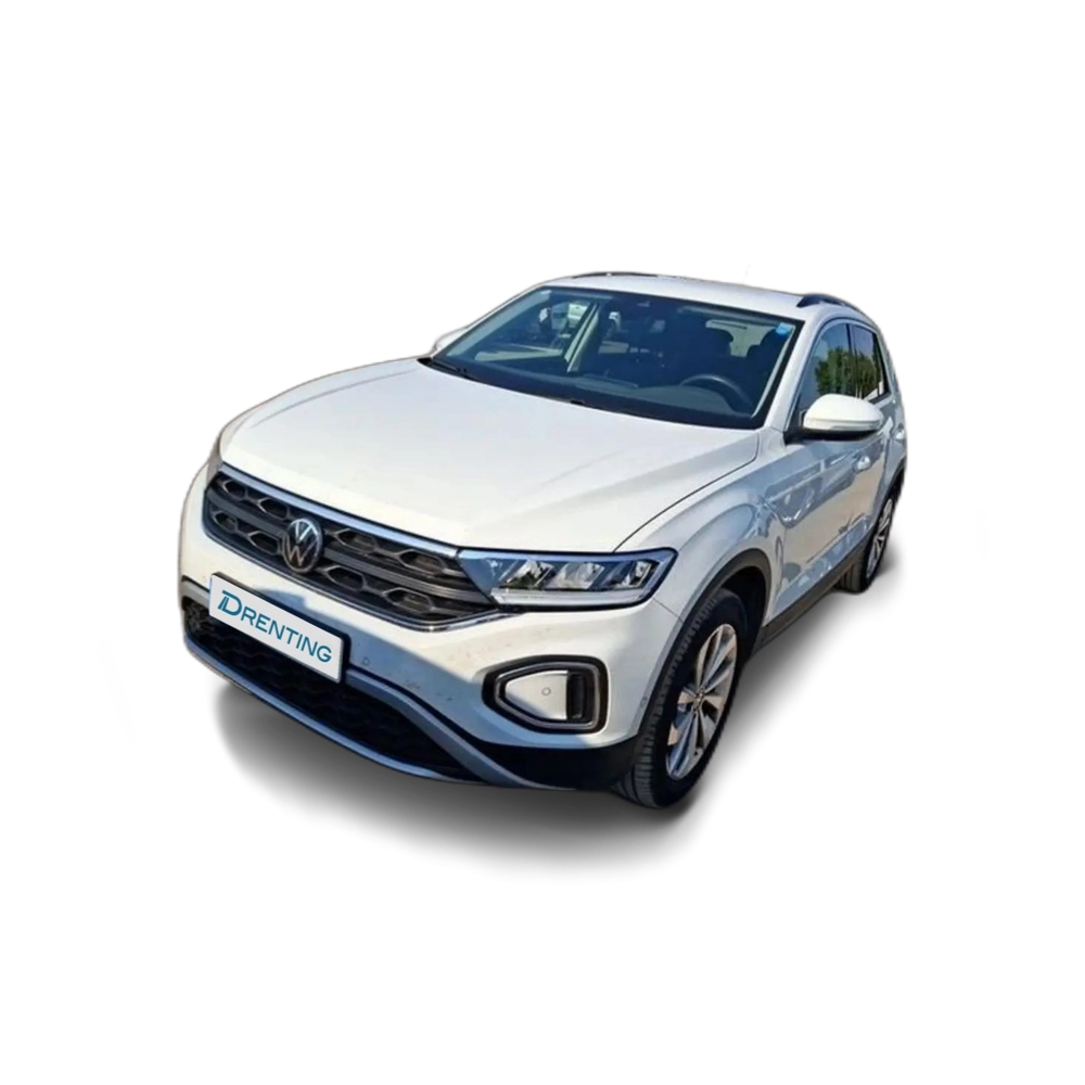 Renting Volkswagen T-Roc 1.5 TSI Más DSG7 110KW Blanco