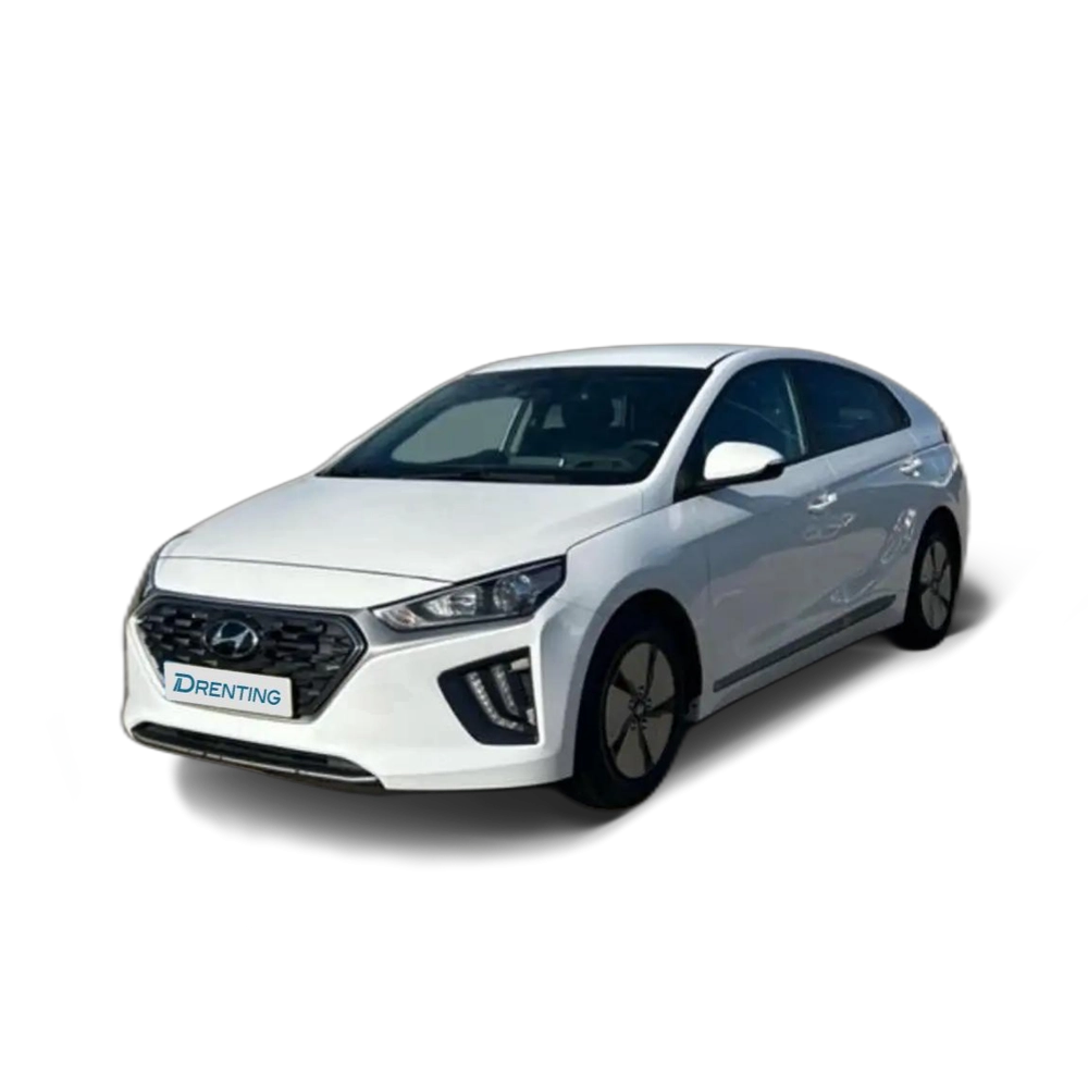 Renting Hyundai IONIQ 1.6 GDI HEV KLASS DCT 141 5P Blanco