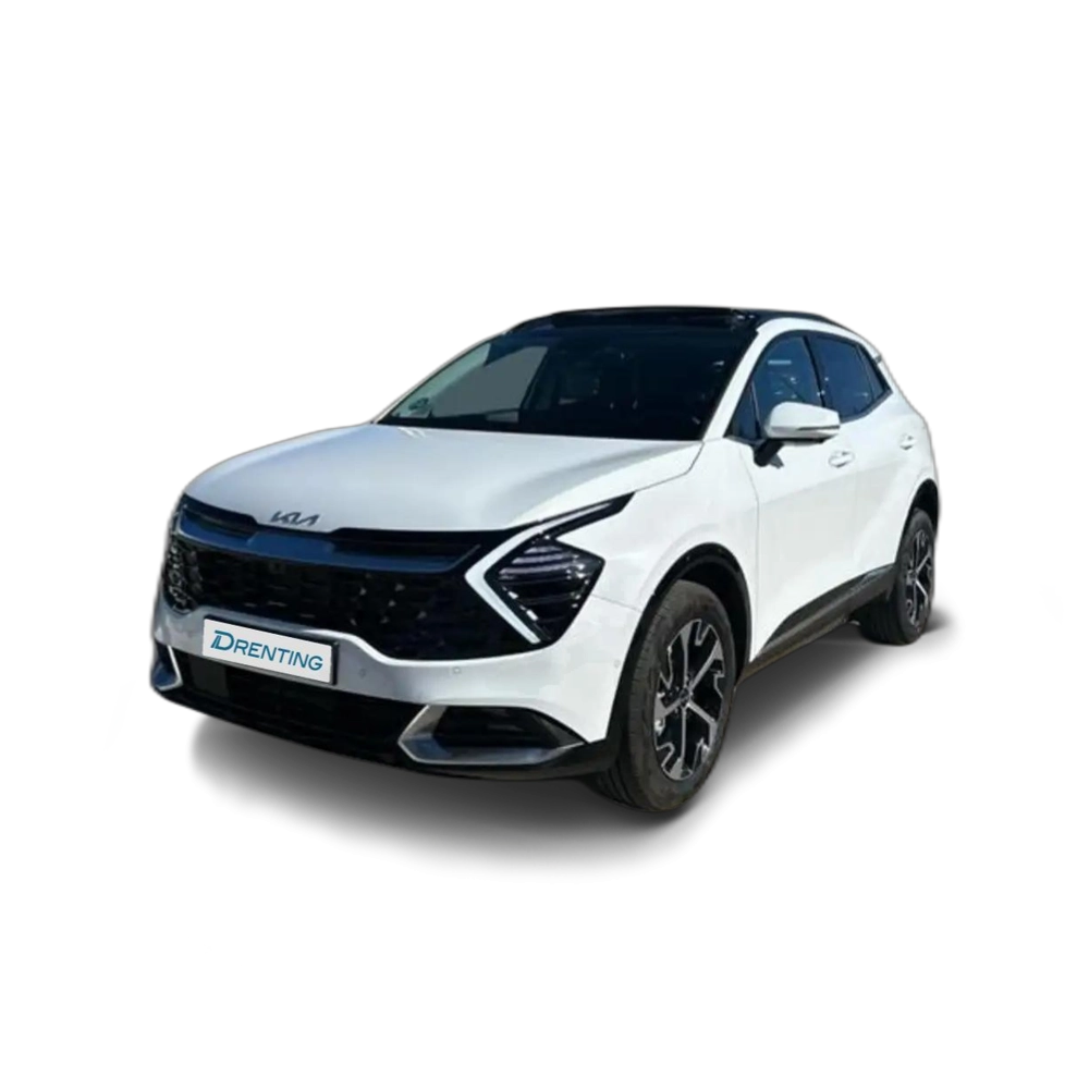 Renting Kia Sportage 1.6 T-GDI HEV TECH AUTO 215 5P Blanco