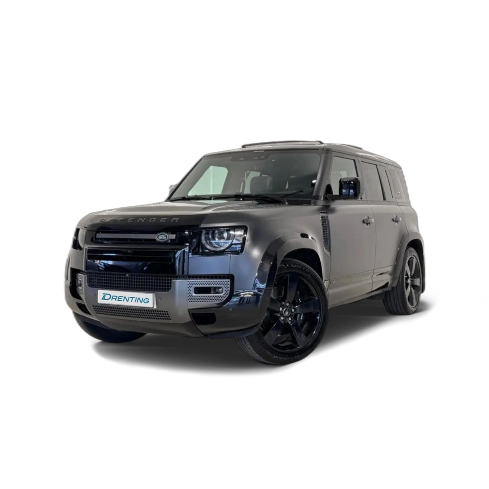 Renting Land Rover Defender 110 5.0 V8 Carpathian Edition AWD Aut. 525 Gris