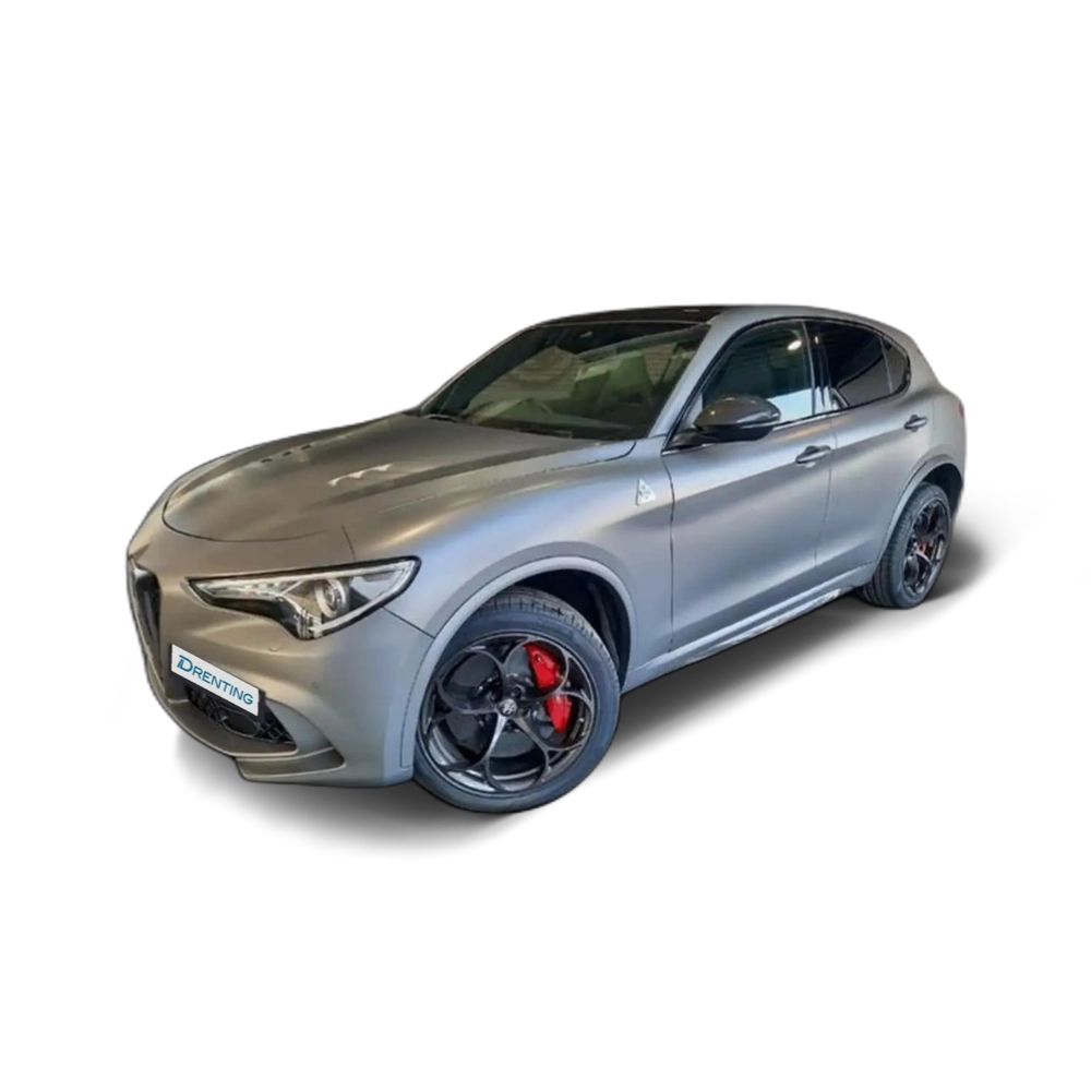 Renting Alfa Romeo Stelvio 2.9 Gasolina 375kW (510CV) Quadrifogl Q4 Quadrifog Gris