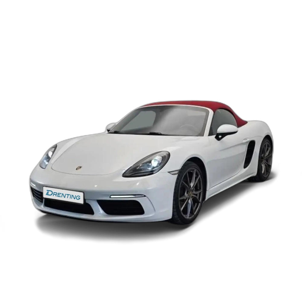 Renting Porsche 718 Spyder Boxster Cabrio 220 kW (300 CV) Blanco