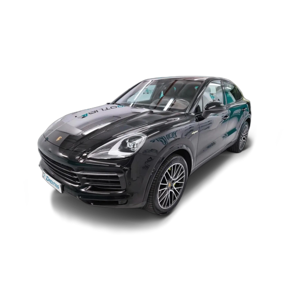 Renting Porsche Cayenne E-Hybrid Coupé Aut. Negro