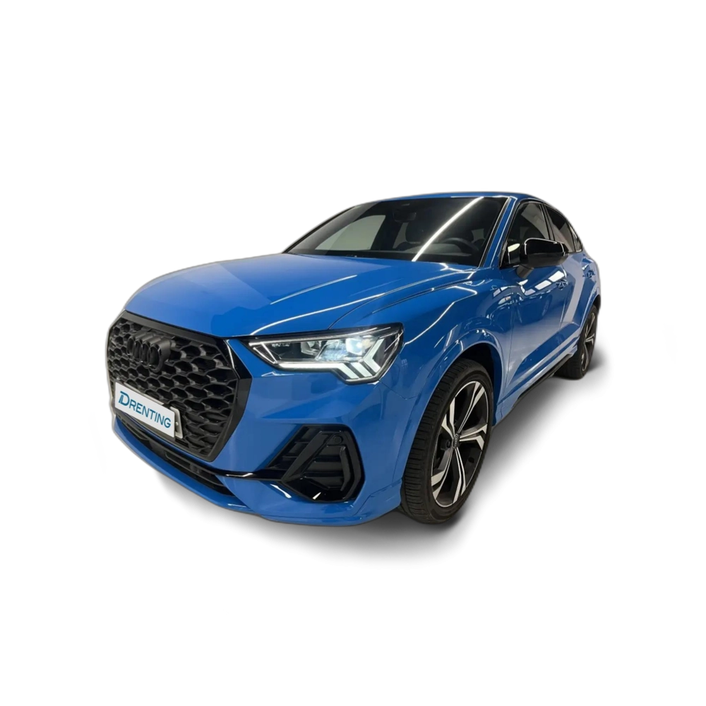 Renting Audi Q3 Sportback 40 TFSI quattro Black line S tronic Azul
