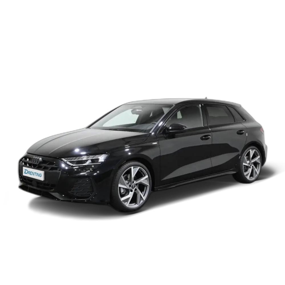 Renting Audi A3 Sportback TDI Black line edition S tronic 110kW Negro