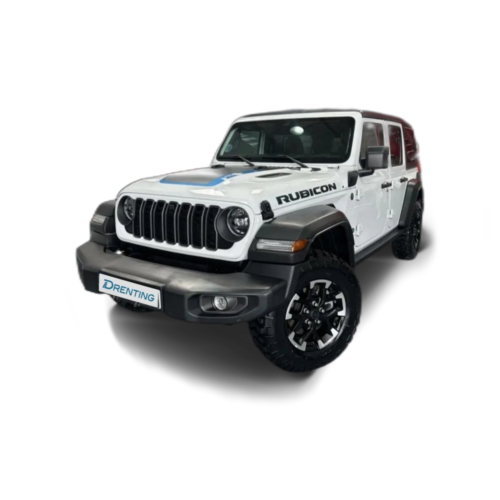 Renting Jeep Wrangler Unlimited 2.0 4xe Rubicon 8ATX 280KW Blanco 1