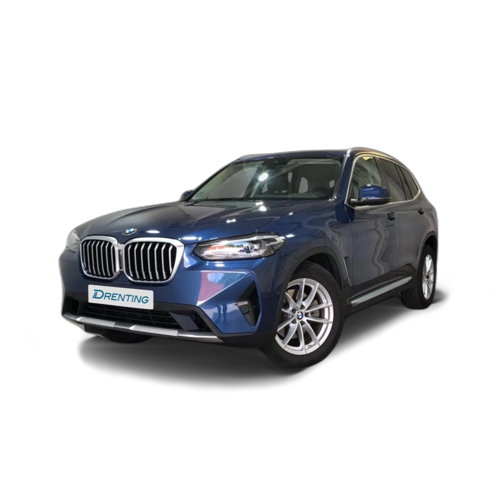 Renting BMW X3 xDrive 20dA xLine Azul 2