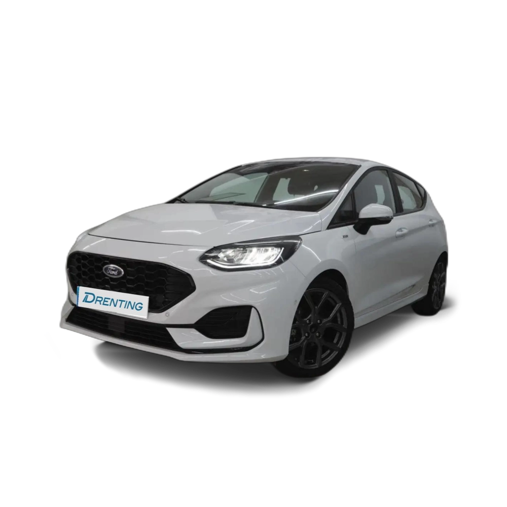 Renting Ford Fiesta 1.0 EcoBoost MHEV 125cv  ST-Line Blanco