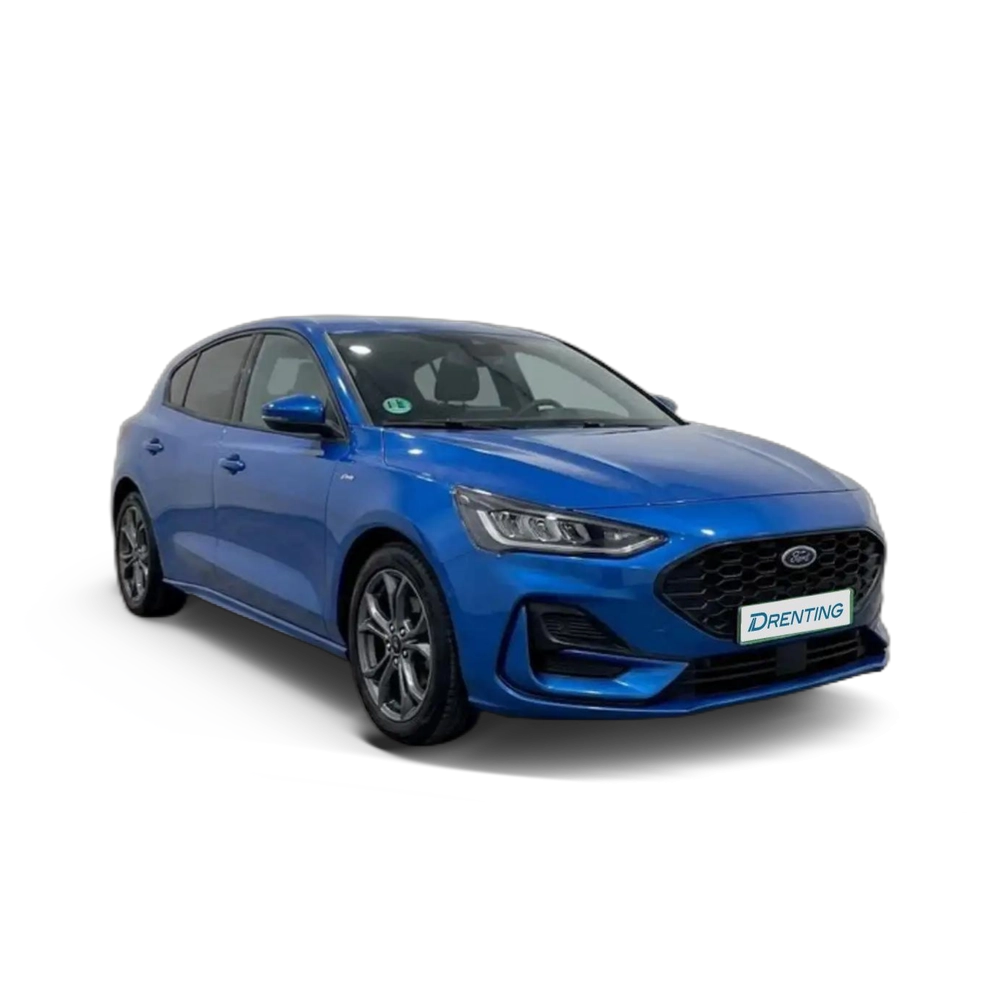 Renting Ford Focus 1.0 Ecoboost MHEV 92kW ST-Line Azul