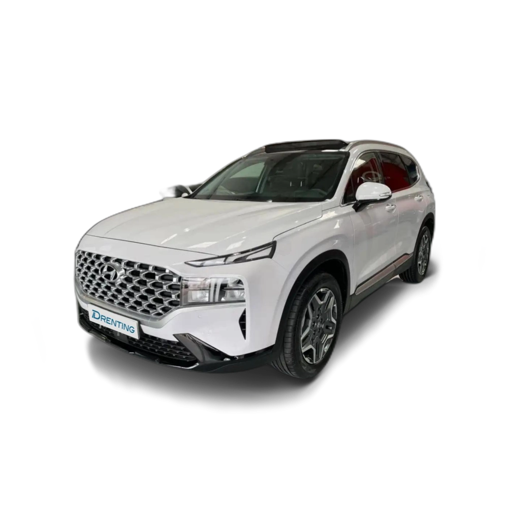 Renting Hyundai SANTA FE 1.6TGDI HEV Tecno 7pl 2WD 6AT Blanco