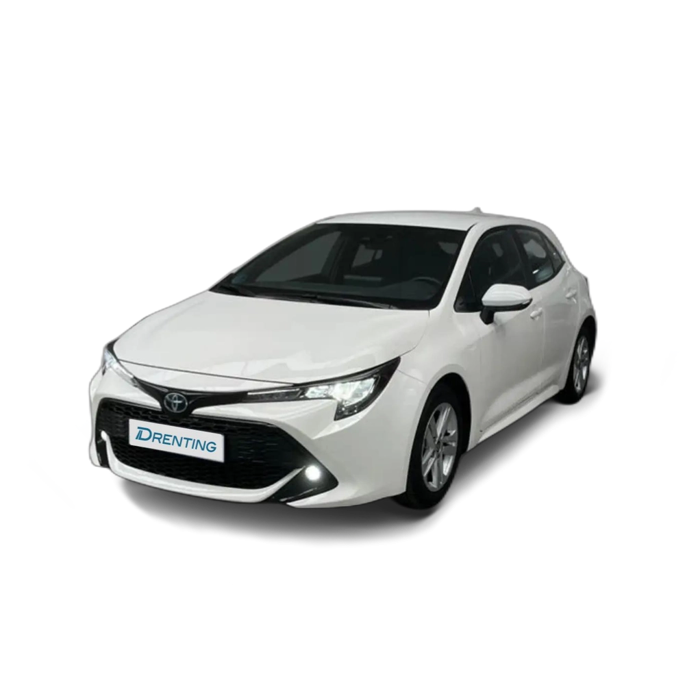 Renting Toyota Corolla 1.8 HYBRID ACTIVE TECH E-CVT 122 5P Blanco