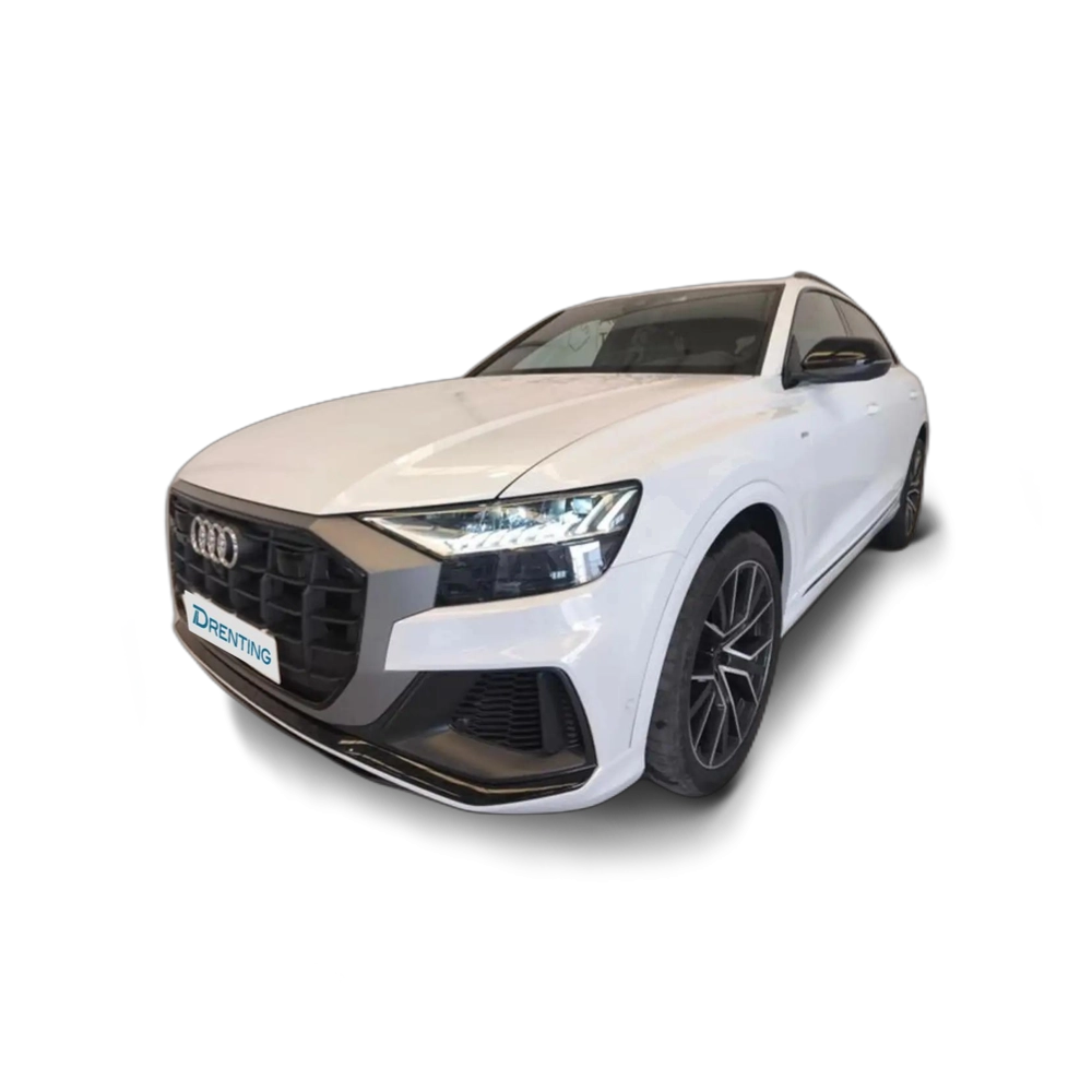 Renting Audi Q8 50 TDI quattro tiptronic 210 kW Blanco