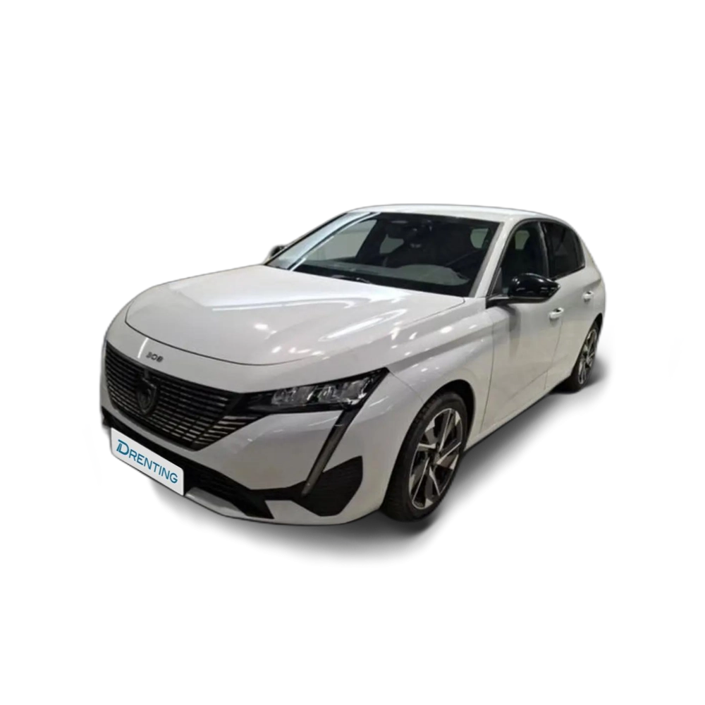 Renting Peugeot 308 5P  Hybrid MHEV 145 e-DCS6 Allure Blanco 1