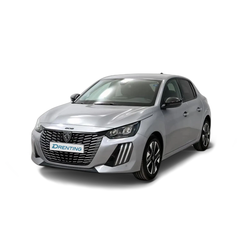 Renting Peugeot 208 Allure Gasolina 100 S&amp;S 6 Vel. MAN Gris 1