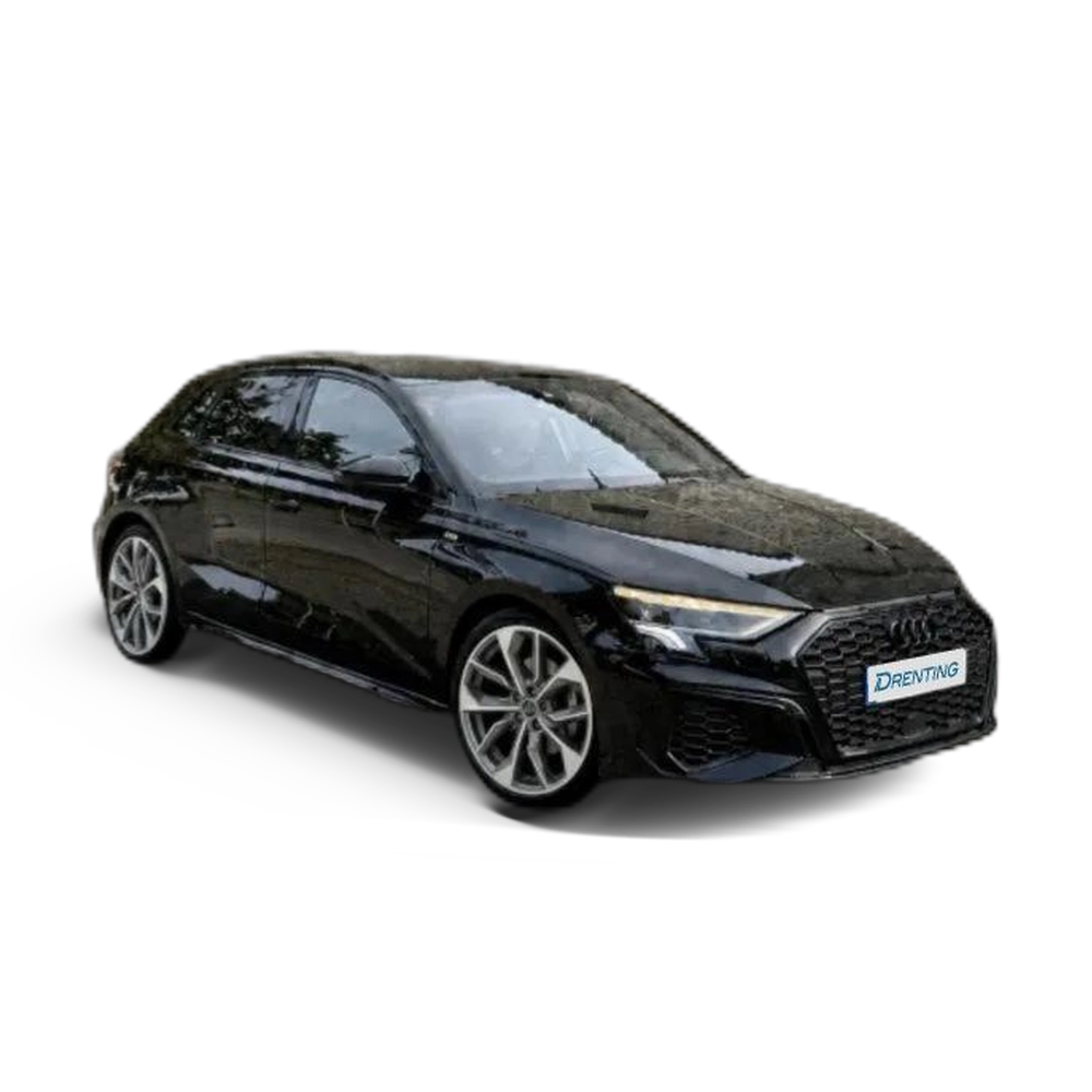 Renting Audi A3 Sportback 35TDI Black line S tronic Negro