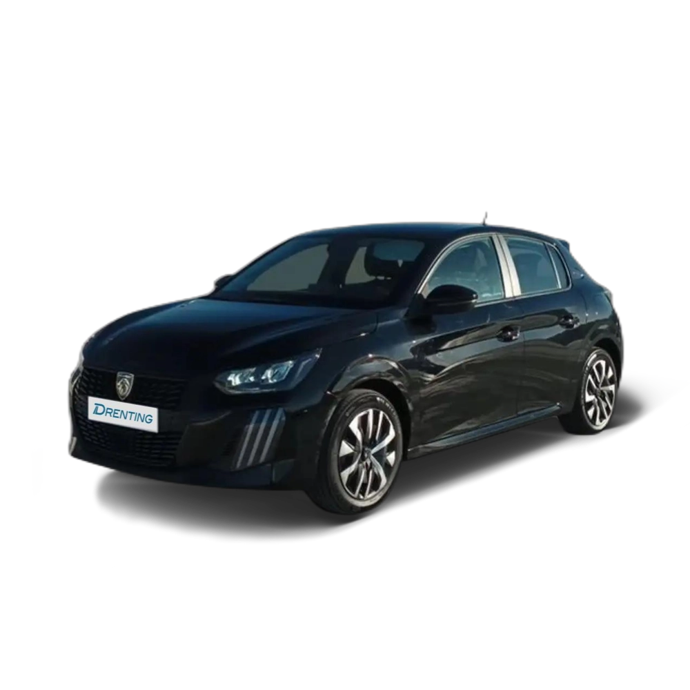 Renting Peugeot 208 1.2 MHEV 110 E-DCS6 AUTO STYLE 110 5P Negro