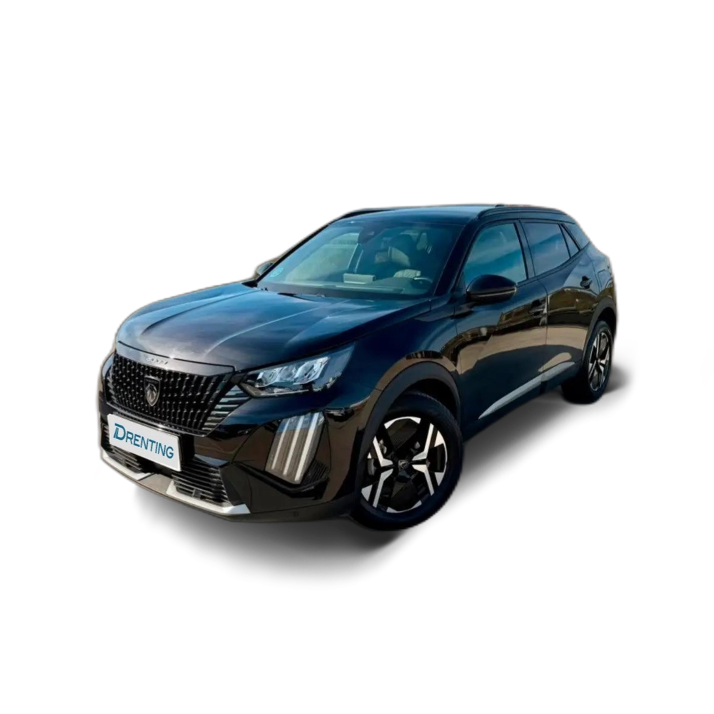 Renting Peugeot 2008 1.2 PureTech S&amp;S Allure 100 Negro 1