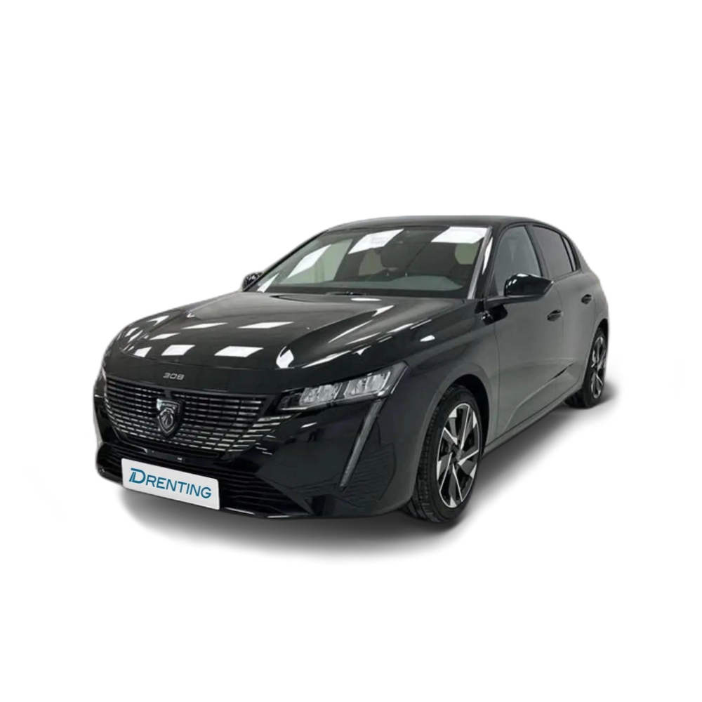 Renting Peugeot 308 1.2 PureTech S&amp;S Allure 130 Negro