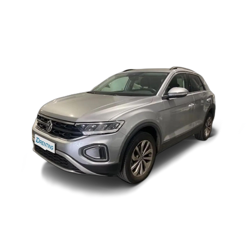 Renting Volkswagen T-Roc 1.5 TSI Life DSG7 110KW Plateado