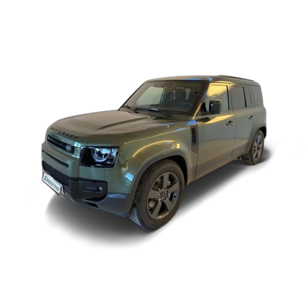 Renting Land Rover Defender 110 2.0 Si4 PHEV S AWD Aut. 300 Verde